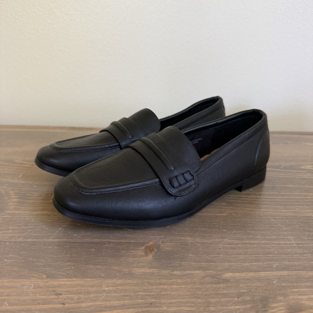 Steve Madden‎ Womens 7M Black Capri Slip On Loafers Flats Comfort Shoes